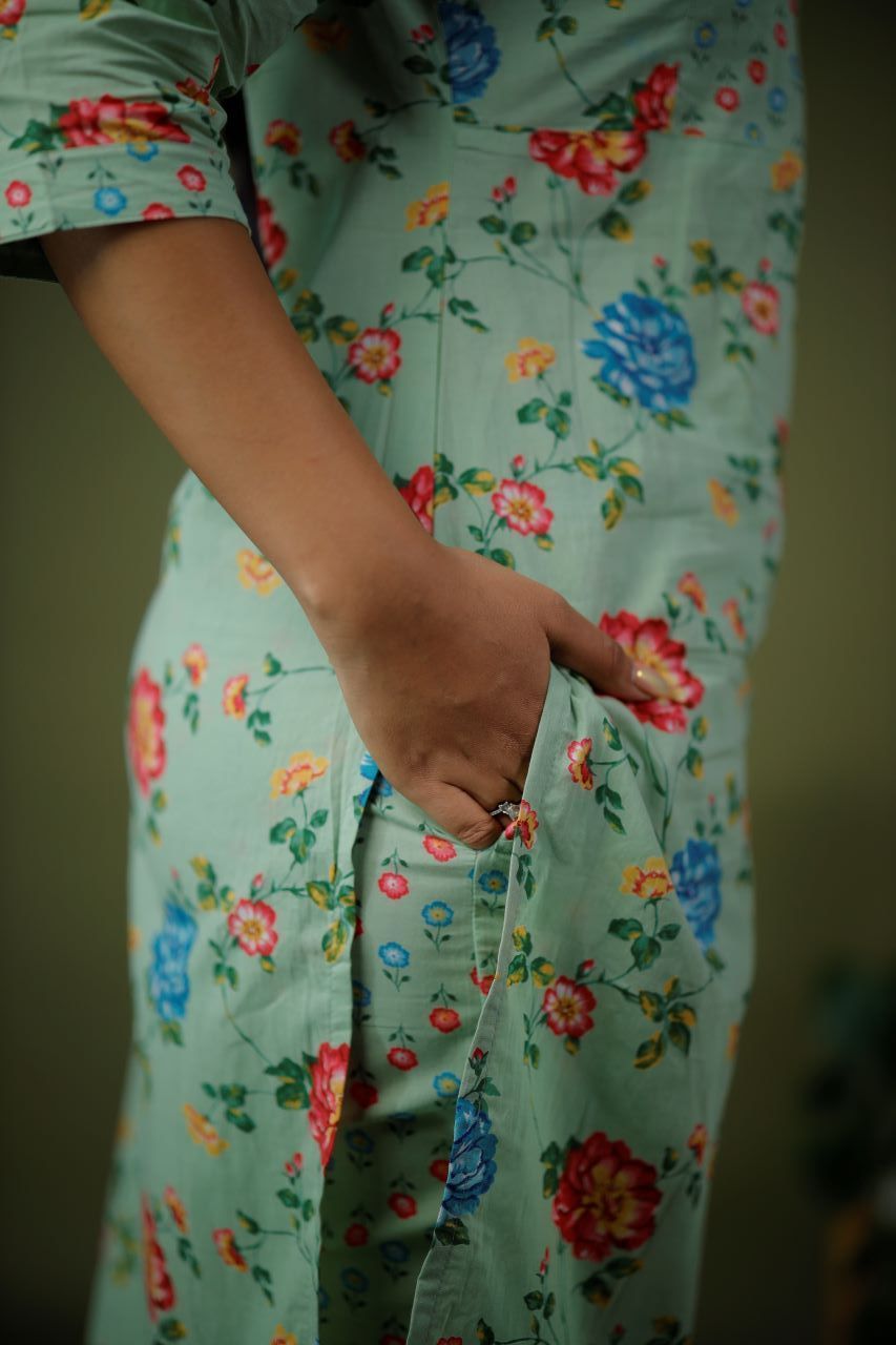 COTTON KURTA SET